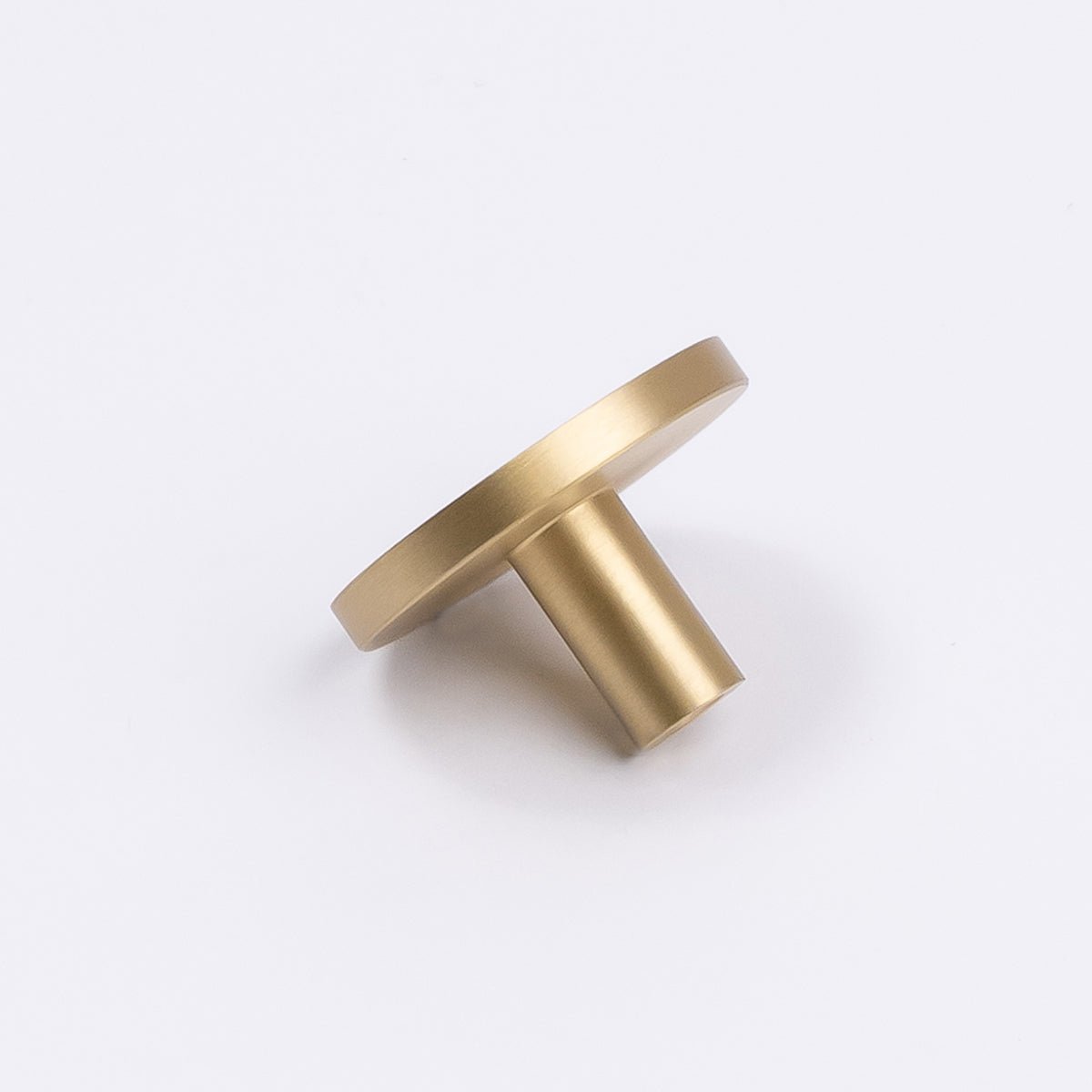 Brushed Brass Round Profile Cabinet Knob - Olivia - Manovella - Entry - Point - CABOLI33BB - Manovella