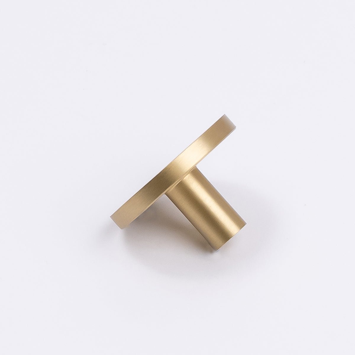 Brushed Brass Round Profile Cabinet Knob - Olivia - Manovella - Entry - Point - CABOLI33BB - Manovella