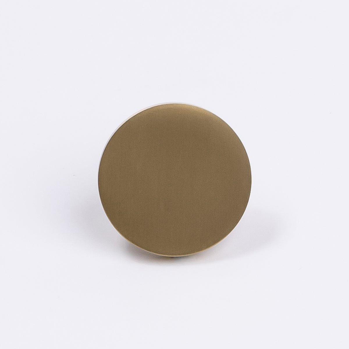 Brushed Brass Round Profile Cabinet Knob - Olivia - Manovella - Entry - Point - CABOLI33BB - Manovella