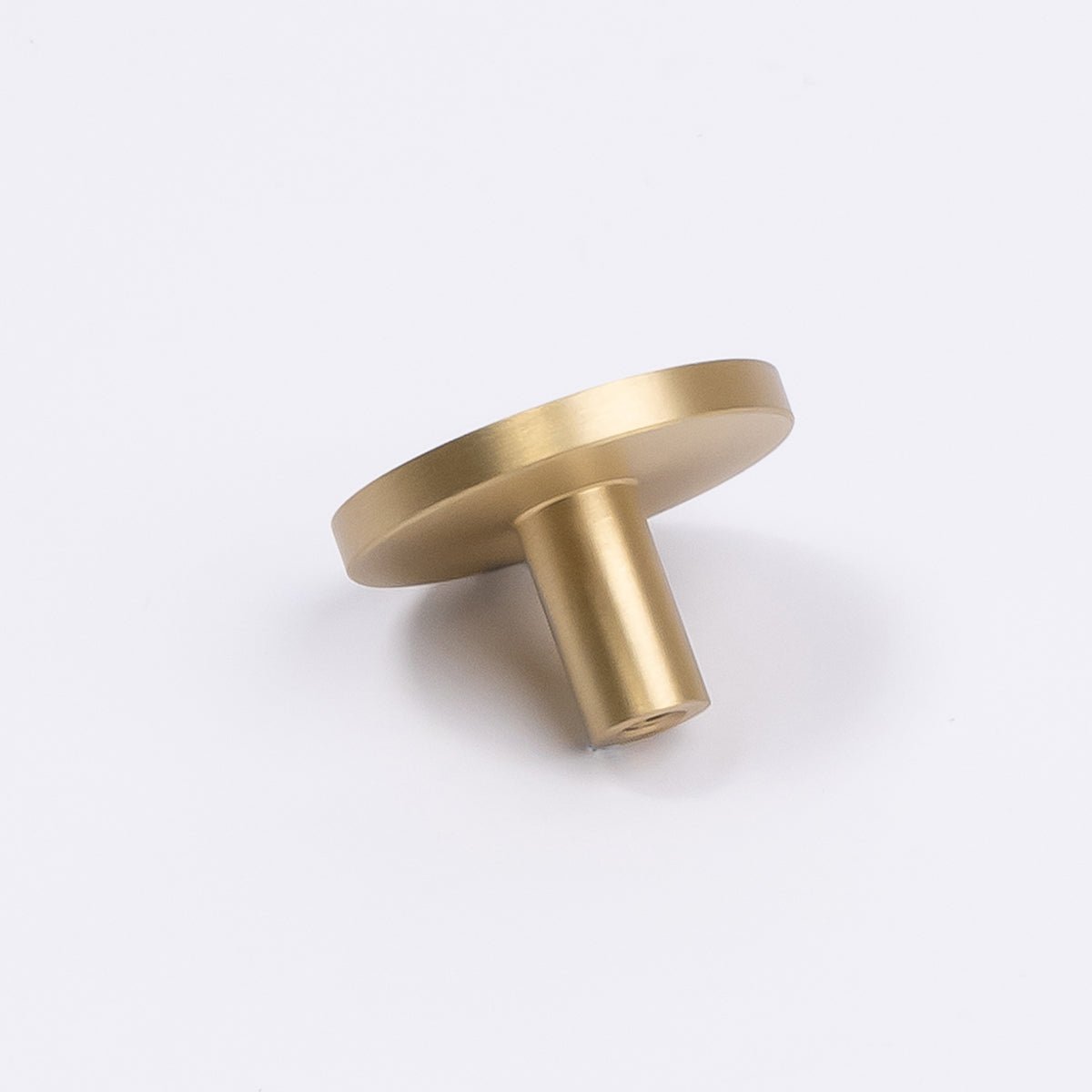 Brushed Brass Round Profile Cabinet Knob - Olivia - Manovella - Entry - Point - CABOLI33BB - Manovella