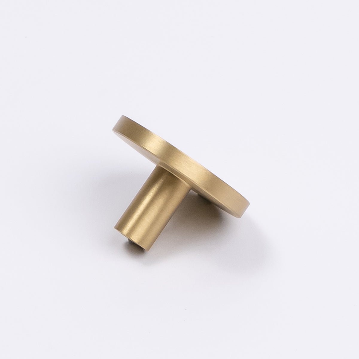 Brushed Brass Round Profile Cabinet Knob - Olivia - Manovella - Entry - Point - CABOLI33BB - Manovella