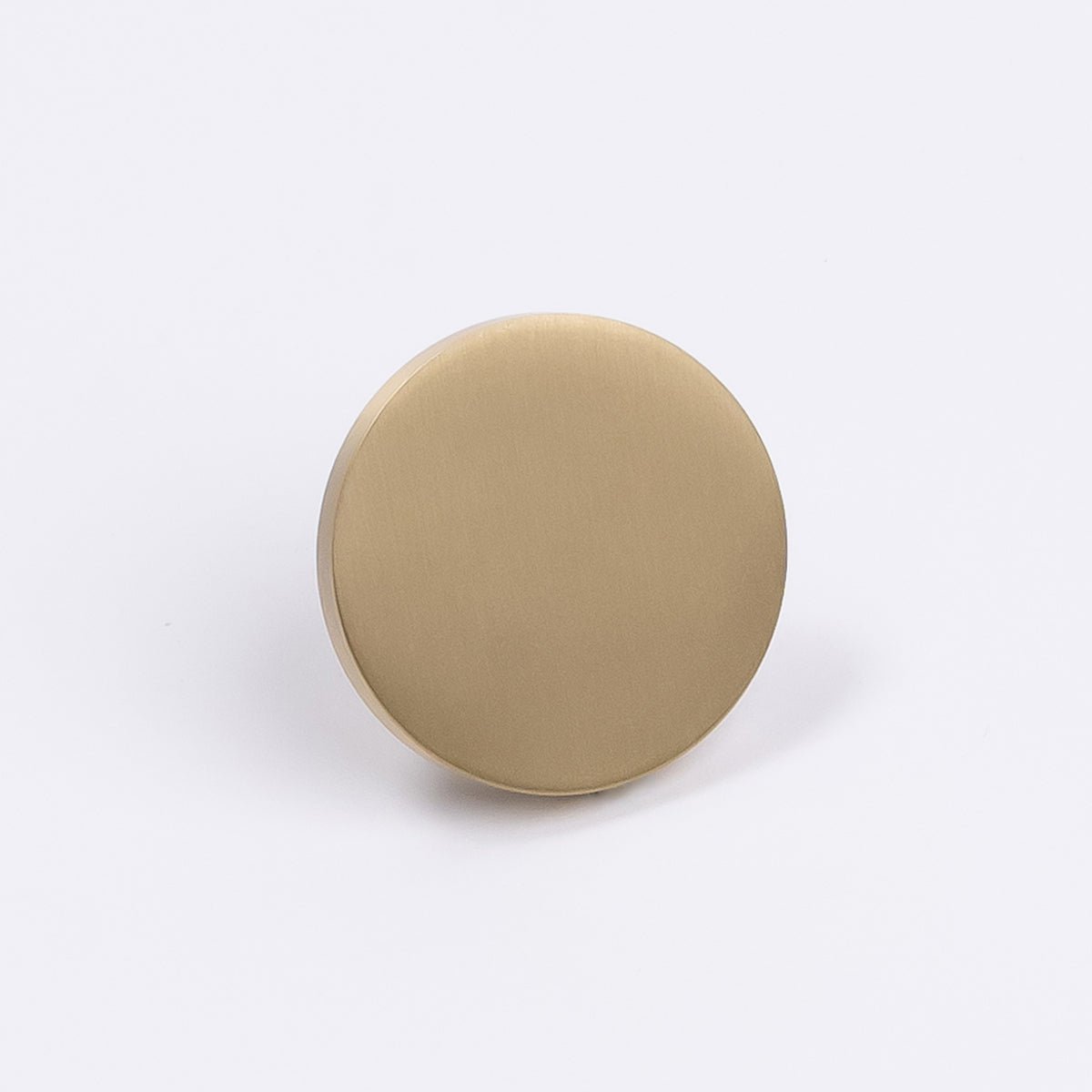 Brushed Brass Round Profile Cabinet Knob - Olivia - Manovella - Entry - Point - CABOLI33BB - Manovella