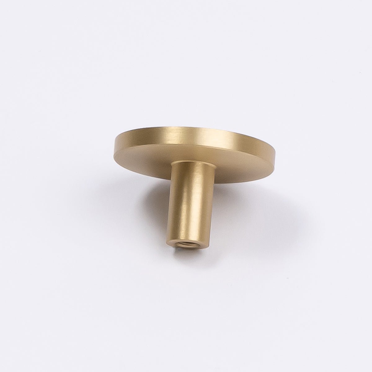 Brushed Brass Round Profile Cabinet Knob - Olivia - Manovella - Entry - Point - CABOLI33BB - Manovella