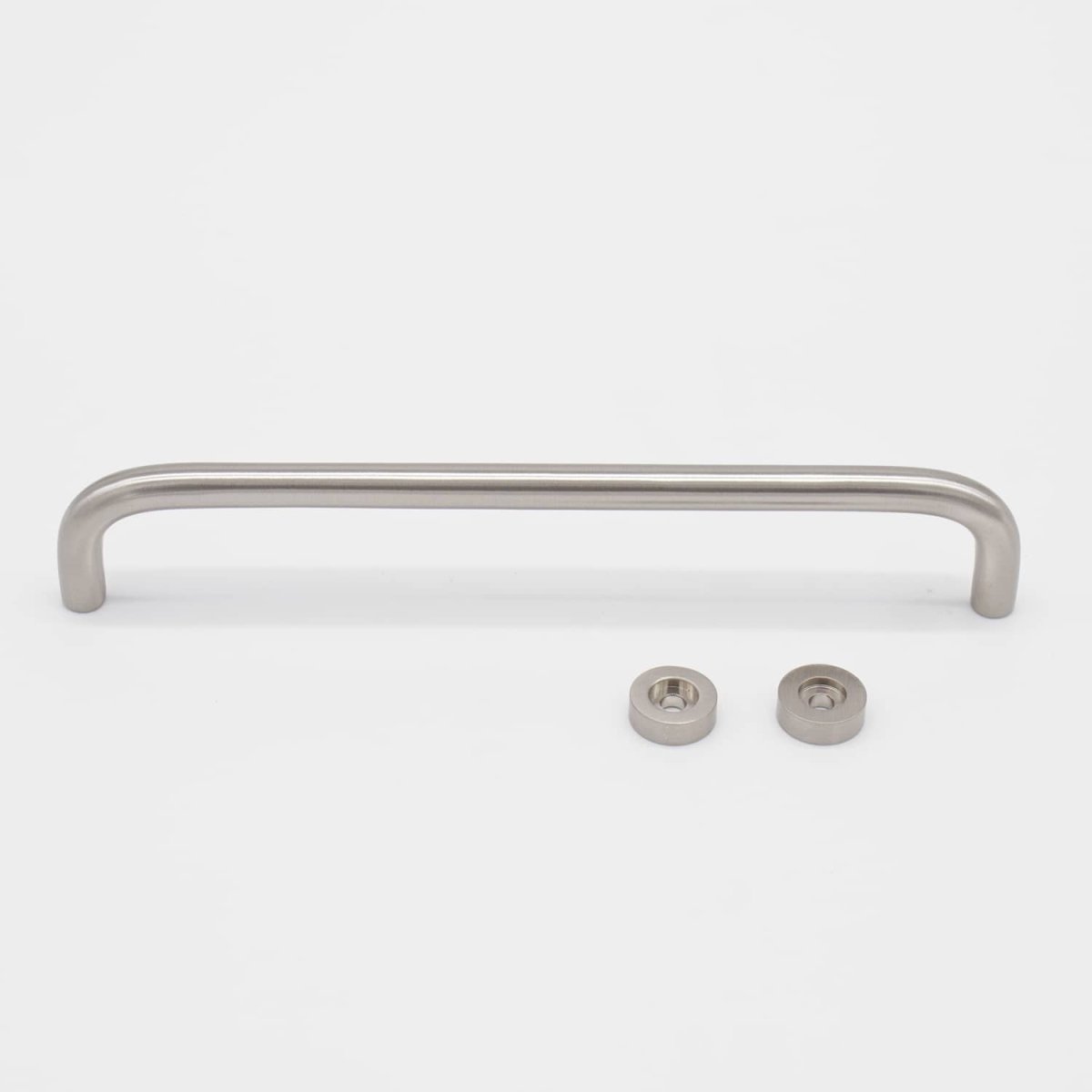 Brushed Nickel Arched Pull - Daphne - Manovella - Entry - Point - CABDAP430BN - Manovella