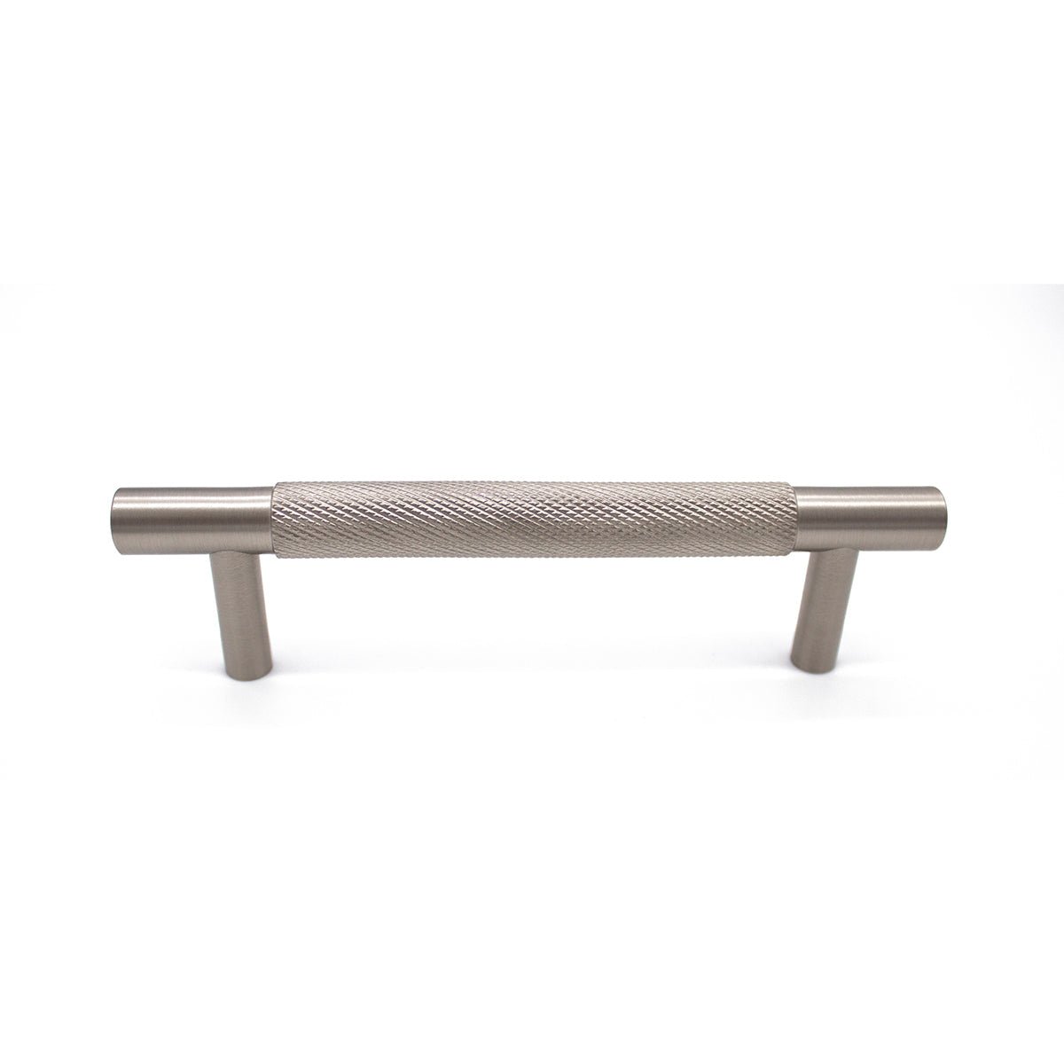 Brushed Nickel Knurled Drawer Pull - Charmian - Manovella - Entry - Point - CABCHA130BN - Manovella