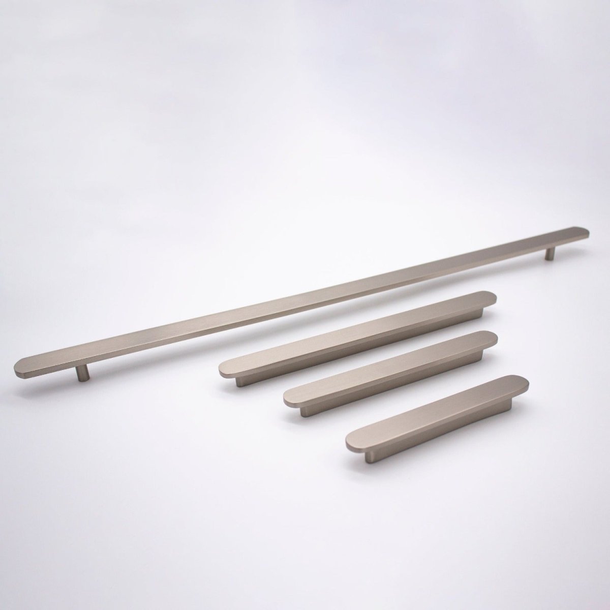 Brushed Nickel Oval Profile Cabinet Pull - Imogen - Manovella - Entry - Point - CABIMO127BN - Manovella