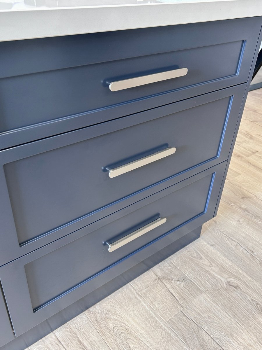 Brushed Nickel Oval Profile Cabinet Pull - Imogen - Manovella - Entry - Point - CABIMO500BN - Manovella