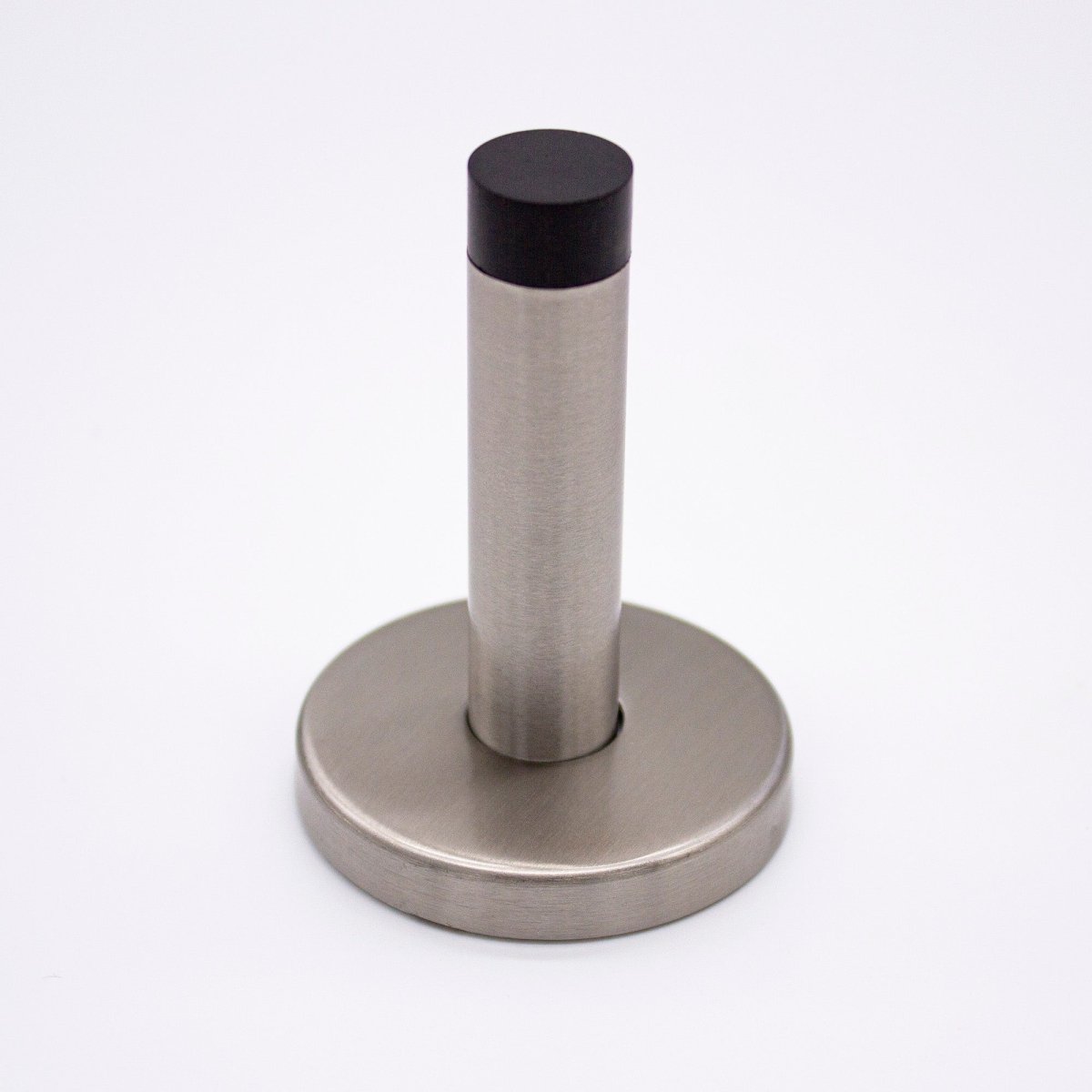 Brushed Nickel Wall Mounted Straight Door Stop - Manovella - Entry - Point - DS2BN - Manovella