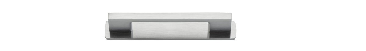 Cali Cabinet Pull + Backplate - Entry Point - Iver - Brushed Chrome - Cabinet Pulls