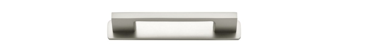 Cali Cabinet Pull + Backplate - Entry Point - Iver - Satin Nickel - Cabinet Pulls