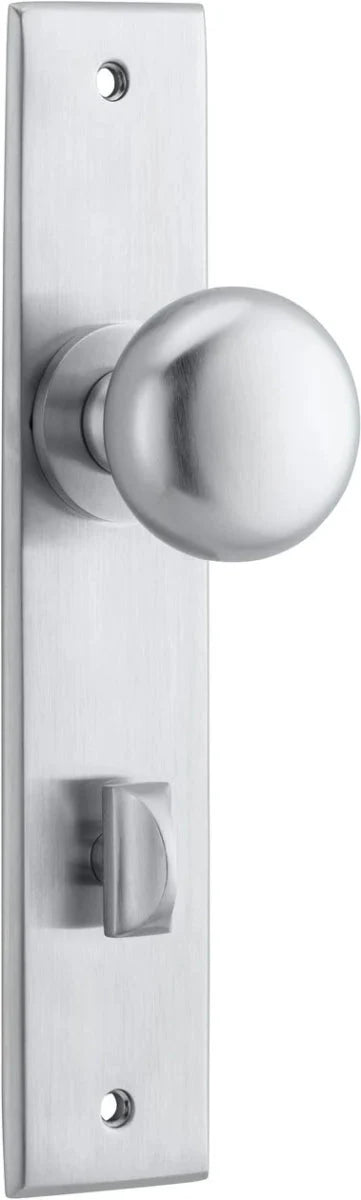 Cambridge Knob - Chamfered Backplate - Entry - Point - 12446P85 - Iver