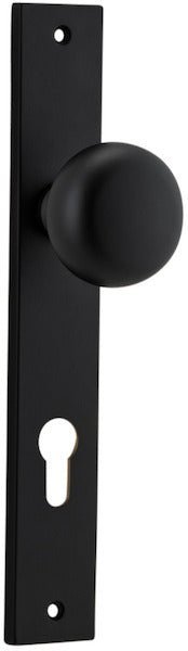 Cambridge Knob - Rectangular Backplate - Entry - Point - 12822E85 - Iver