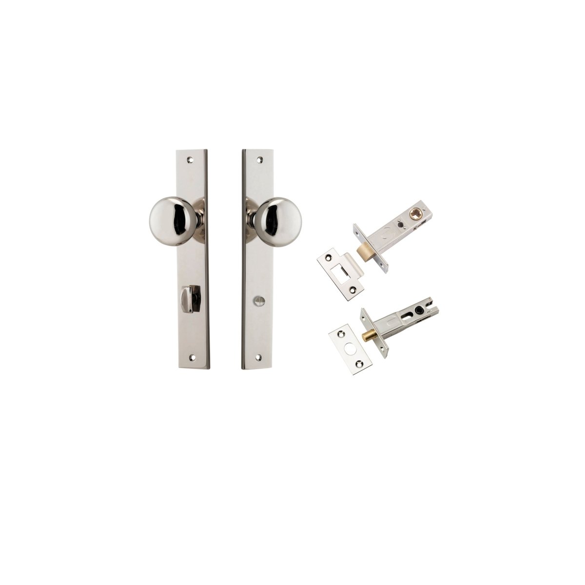 Cambridge Knob - Rectangular Backplate - Entry - Point - 14322KPRIV60 - Iver