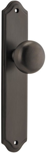 Cambridge Knob - Shouldered Backplate - Entry Point - Iver - Signature Brass - Door Knobs