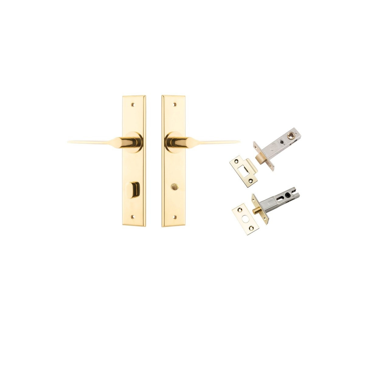 Como Lever - Chamfered Backplate - Entry - Point - 10258KPRIV60 - Iver