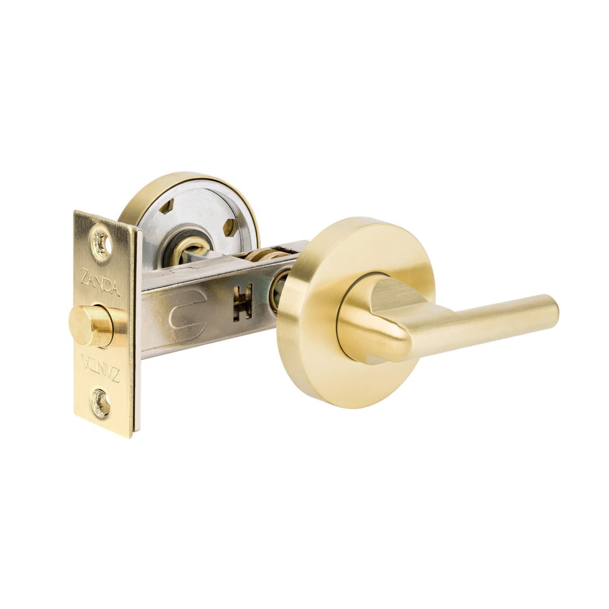 Disabled Privacy Turn, (60mm Backset) Satin Brass By Zanda - Entry - Point - 10421.SB - Zanda