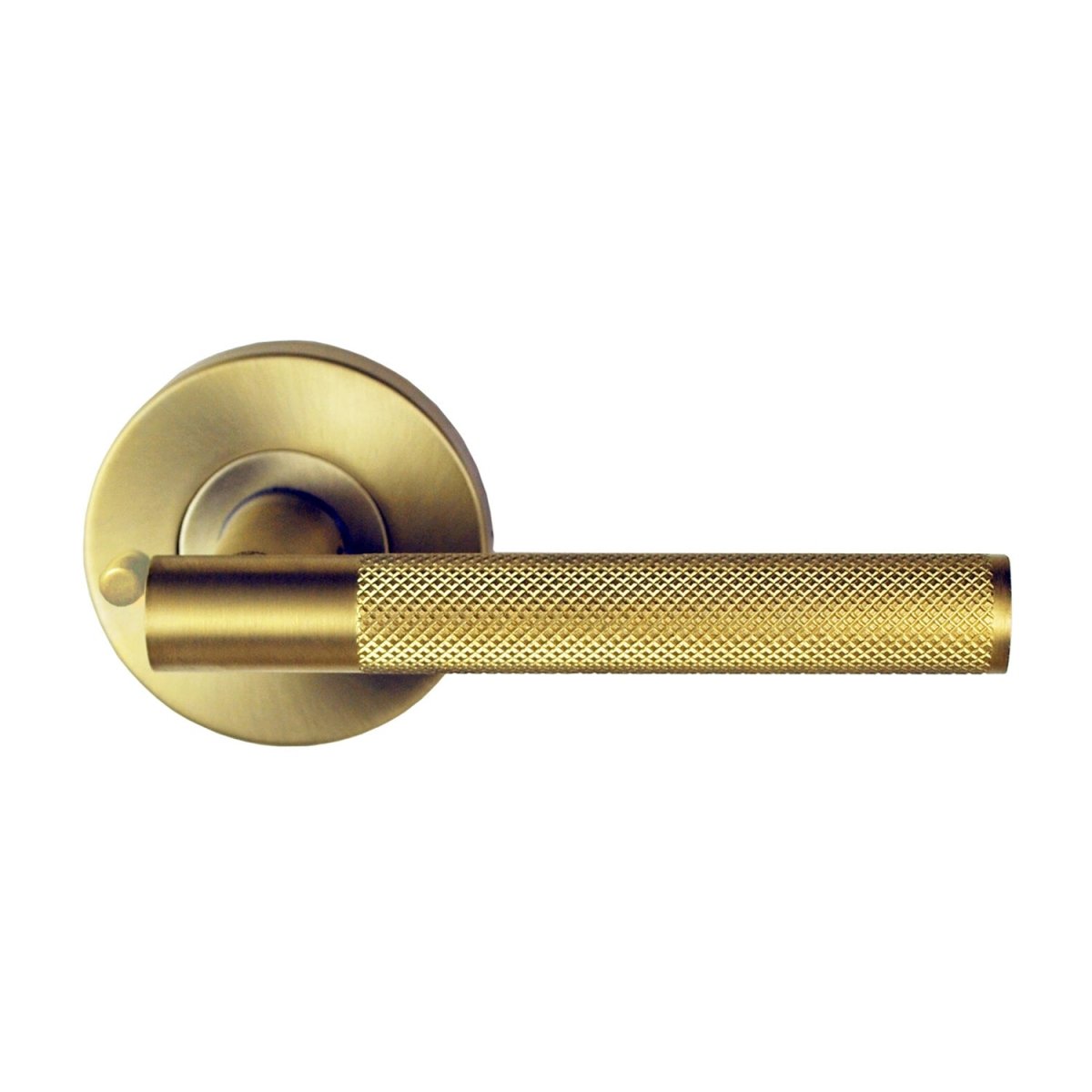 Domici Satin Brass Knurled Range By Nidus - Entry - Point - MDOMKPAS - SB - Nidus