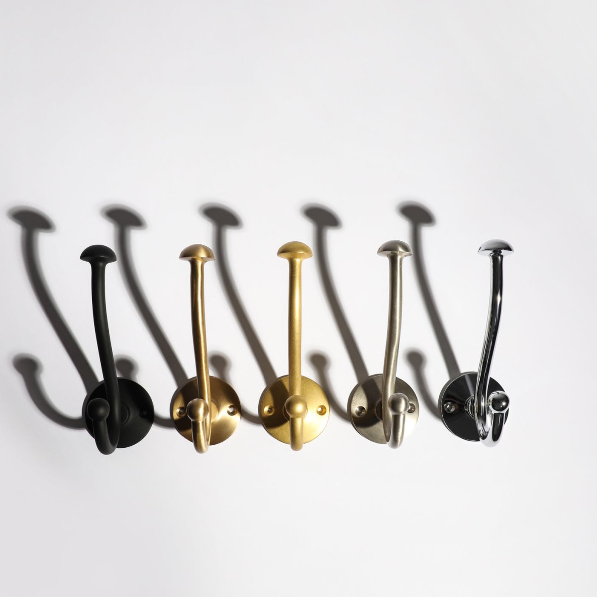 Eden Hook - Raw Brass By Hepburn - Entry - Point - EHRB - Hepburn Hardware