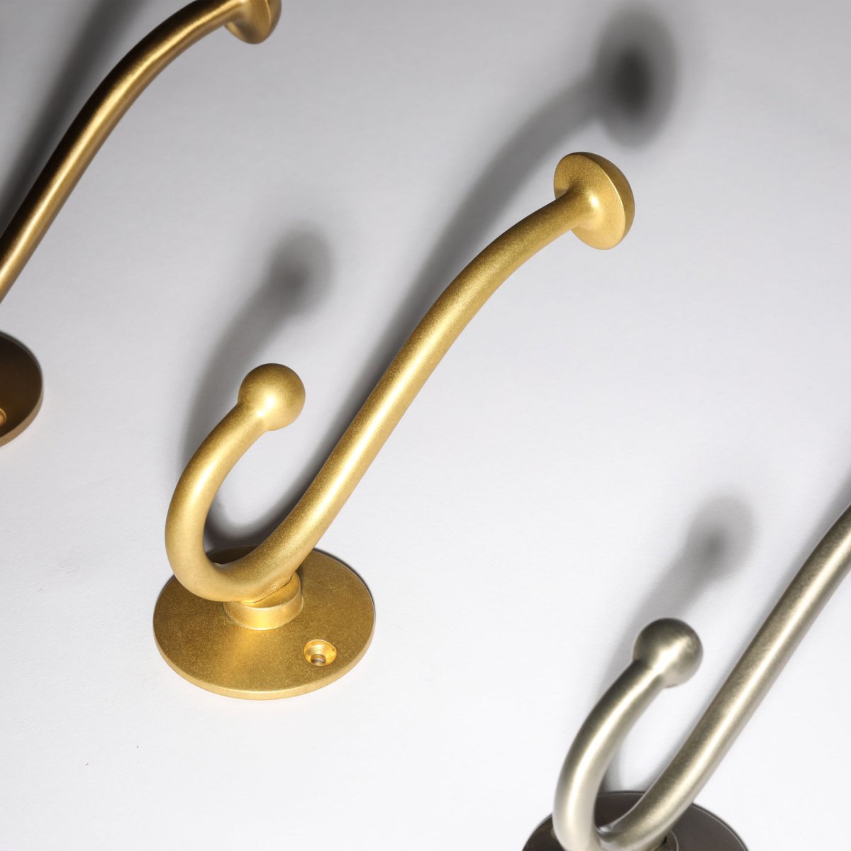 Eden Hook - Raw Brass By Hepburn - Entry - Point - EHRB - Hepburn Hardware