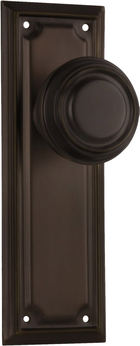 Edwardian Door Knob - Long Backplate by Tradco - Entry - Point - 0854 - Tradco