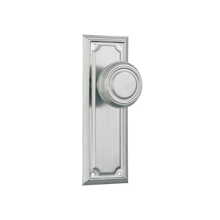 Edwardian Door Knob - Long Backplate by Tradco - Entry - Point - 9760 - Tradco