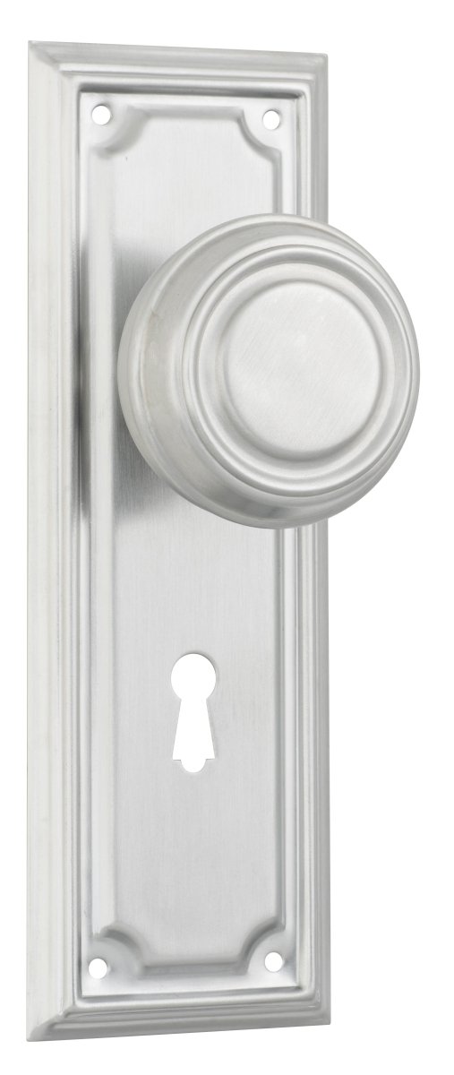 Edwardian Door Knob - Long Backplate by Tradco - Entry - Point - 9761 - Tradco