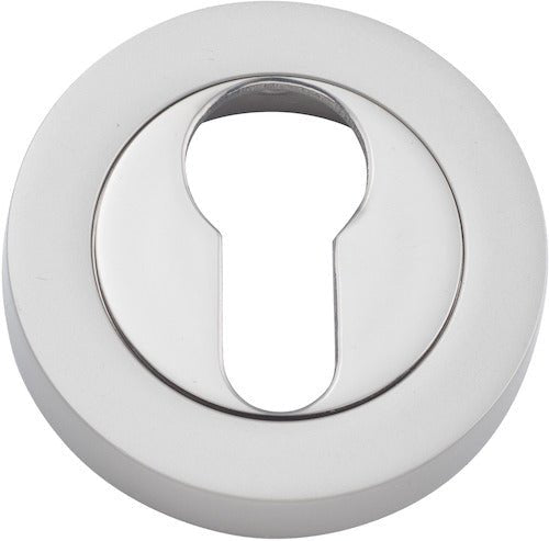 Euro Escutcheons - Round - Entry Point - Iver - Satin Nickel - Escutcheons