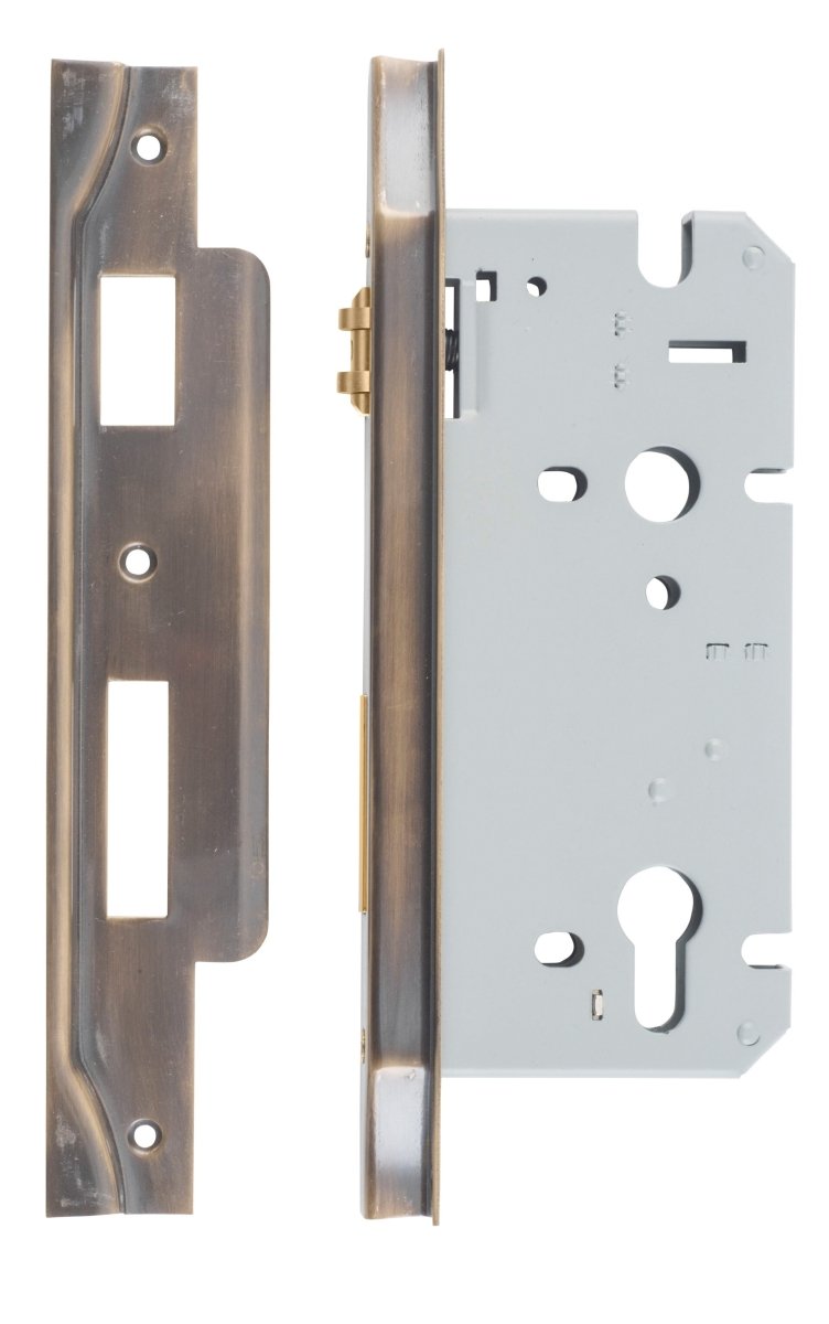 Euro Roller Mortice Locks - Rebated - Entry Point - Iver - Signature Brass - External Locks