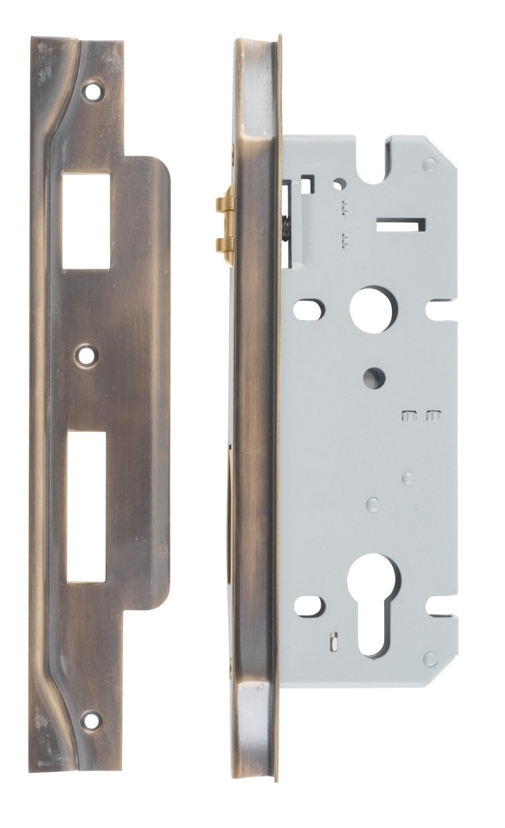 Euro Roller Mortice Locks - Rebated - Entry Point - Iver - Signature Brass - External Locks