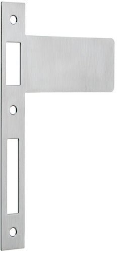 Extended Striker Plates - Entry Point - Iver - Brushed Chrome - External Locks