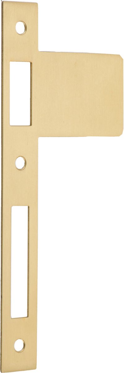 Extended Striker Plates - Entry Point - Iver - Brushed Gold PVD - External Locks