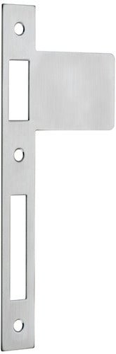 Extended Striker Plates - Entry Point - Iver - Brushed Chrome - External Locks