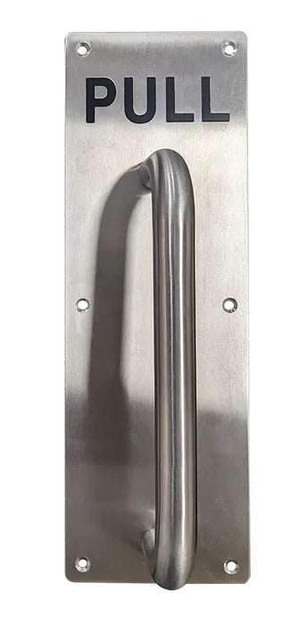 LOCKTON S/Steel PULL PLATE with Handle (300mm x 100mm)