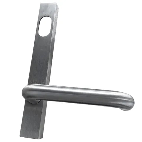 LOCKTON Narrow Stile - Sq. End - EXT PLATE - CYL HOLE & LEVER