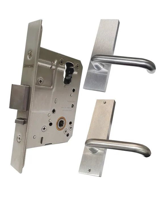 LOCKTON '60mm' Mortice Lock KIT3 (PASSAGE) - Inc. Lock & Furniture