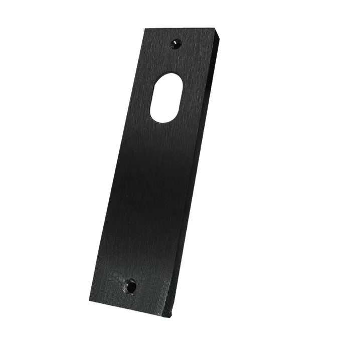 LOCKTON 'Square End' - INT PLATE - CYL HOLE ONLY - *Matte BLACK*