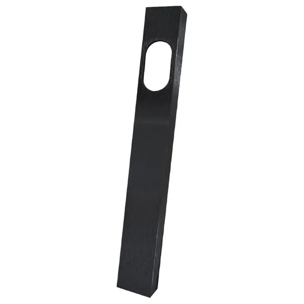 LOCKTON Narrow Stile - Sq. End - EXT PLATE - CYL HOLE ONLY - *Matte BLACK*