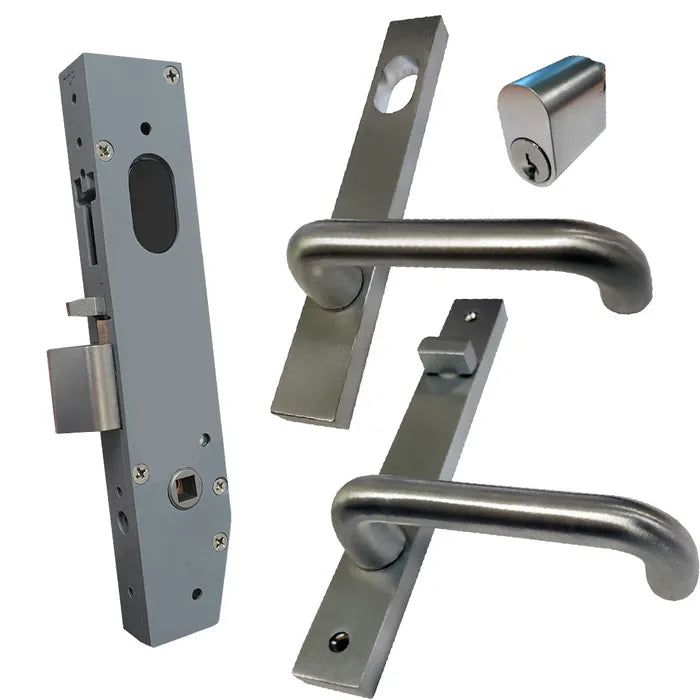 LOCKTON 23mm Mortice Lock KIT2 (ENTRANCE) - Inc. Lock, Furniture & Cylinder