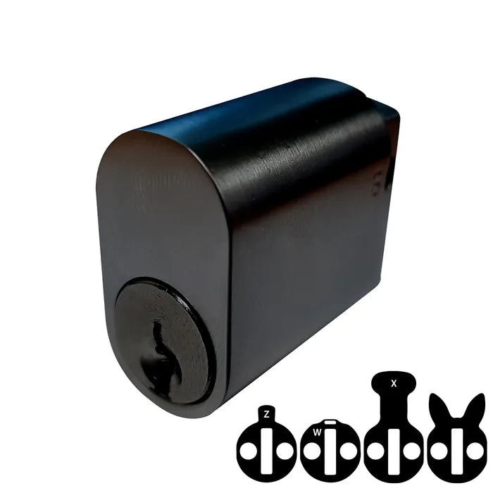 LOCKTON LOCK CYLINDER (570) OVAL (KD) *Matte Black*