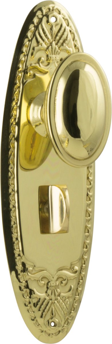 Fitzroy Door Knob - Long Backplate by Tradco - Entry - Point - 0986P - Tradco