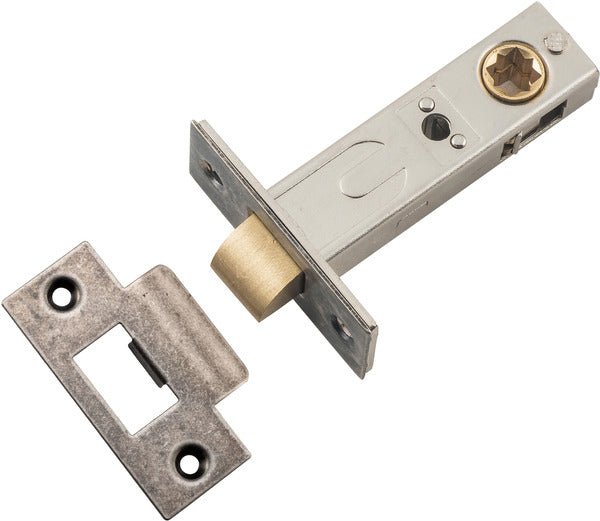 Hard Sprung Split Cam Tube Latch By Iver - Entry Point - Iver - Distressed Nickel - Tube Latches & Bolts