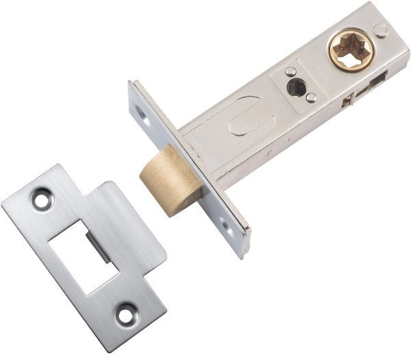 Hard Sprung Split Cam Tube Latch By Iver - Entry Point - Iver - Brushed Chrome - Tube Latches & Bolts