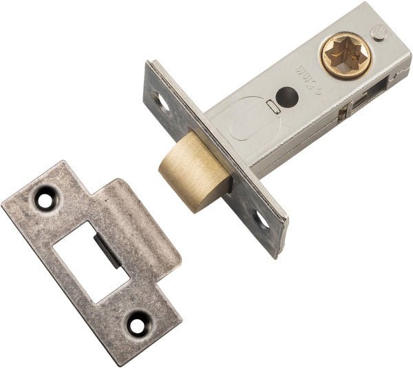 Hard Sprung Split Cam Tube Latch By Iver - Entry Point - Iver - Distressed Nickel - Tube Latches & Bolts