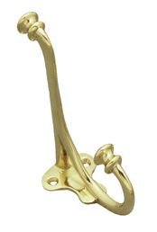 Hat & Coat Hook PB 105mm - Entry - Point - 3205A - Superior Brass