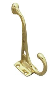 Hat & Coat Hook PB 110mm - Entry - Point - 3204 - Superior Brass