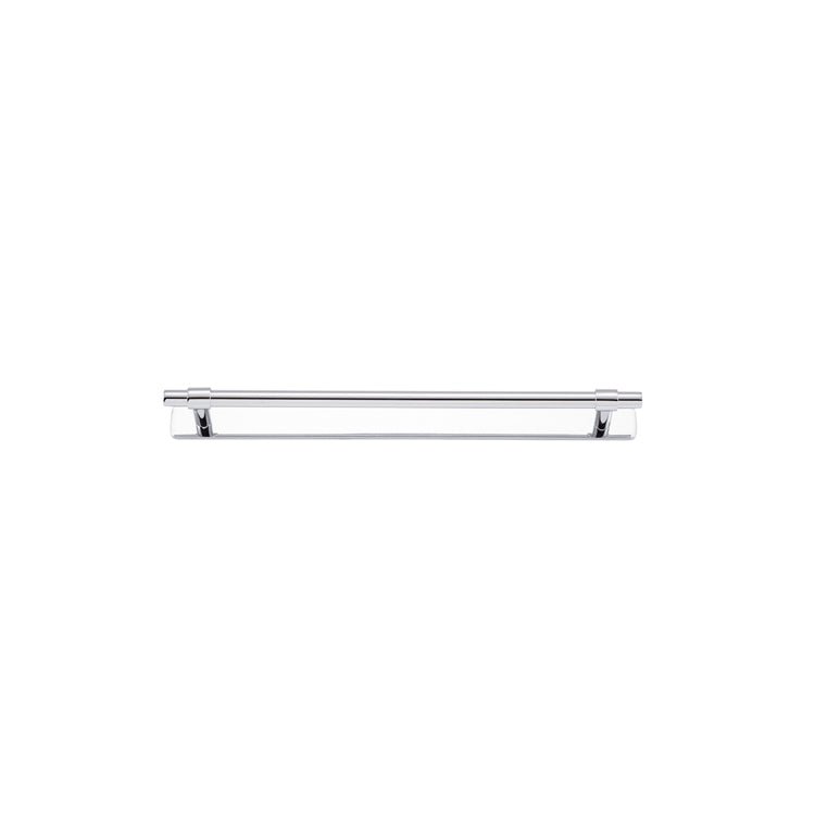 Helsinki Cabinet Pull with Backplate - Entry Point - Iver - Polished Chrome - Cabinet Pulls