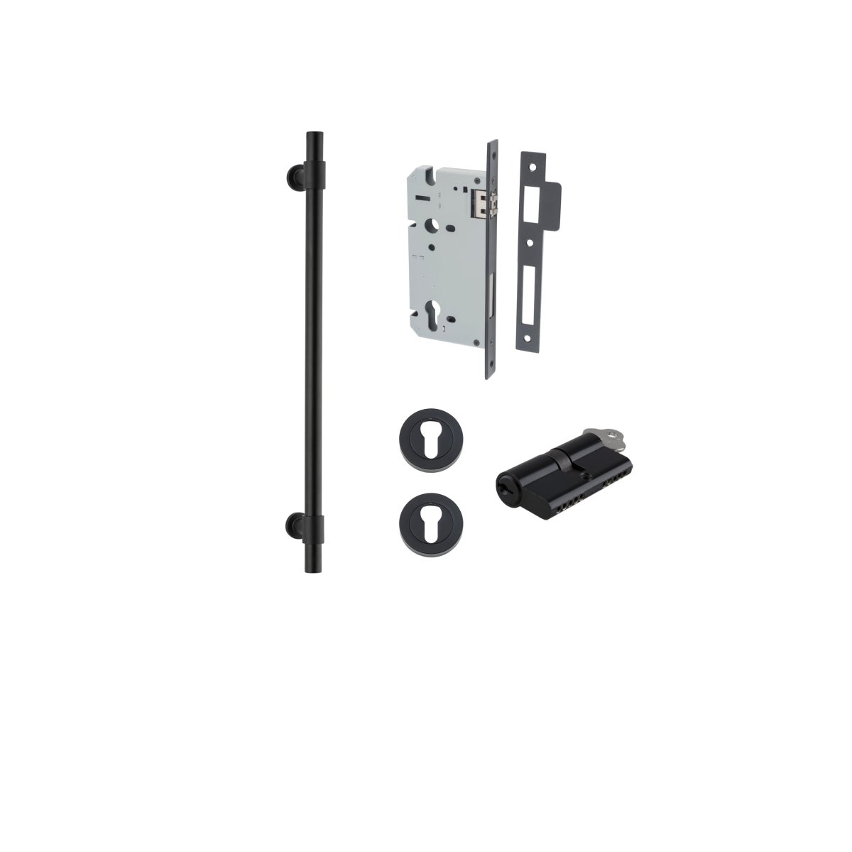 Helsinki Pull Handle - Entry Point - Iver - Matt Black - Pull Handles