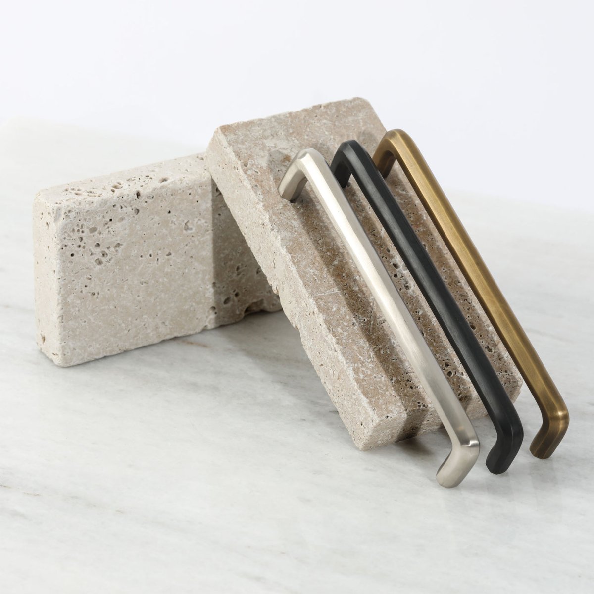 Henley Handle - Acid Washed Brass by Hepburn - Entry - Point - H128AWB - Hepburn Hardware