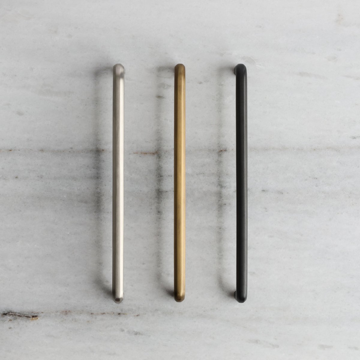 Henley Handle - Acid Washed Brass by Hepburn - Entry - Point - H128AWB - Hepburn Hardware