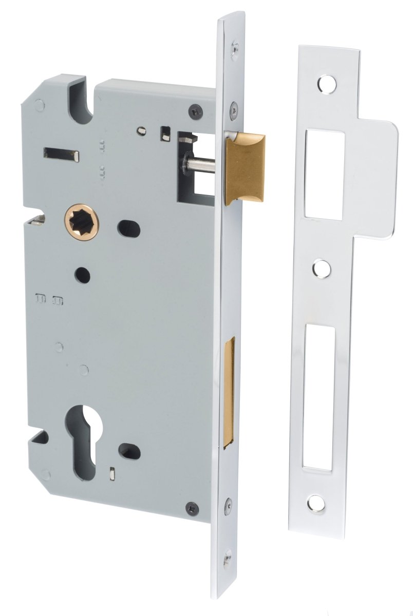 IVER 85mm Euro Mortice Lock – Non - Rebated, 45mm and 60mm Backset - Entry - Point - 6051 - Iver